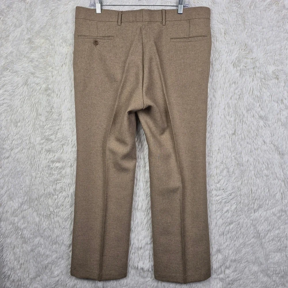 Vintage‎ Levis Action Suit Mens 44S Tan Sta-Prest 2 Piece Blazer Pants Set